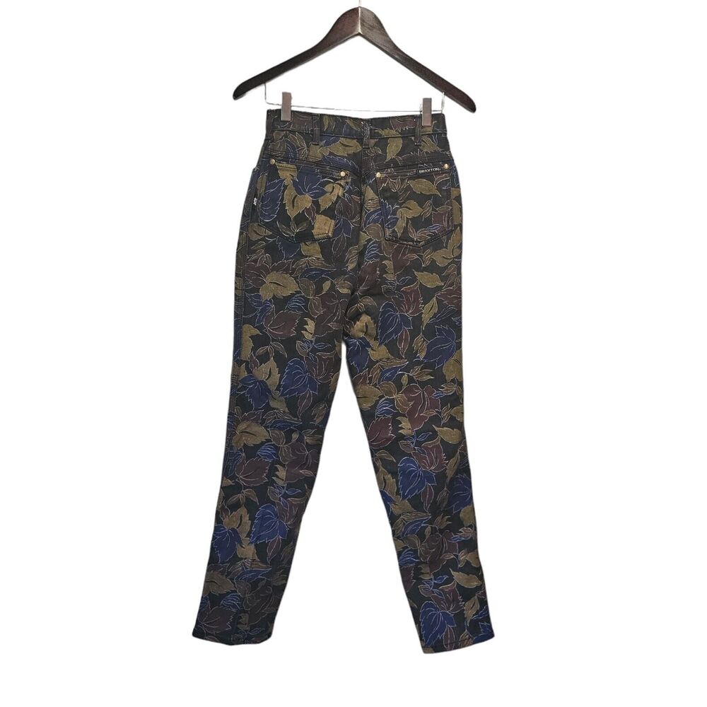Vintage BRAXTON Jeans Stretch Black Floral Size 10 - Picture 6 of 6